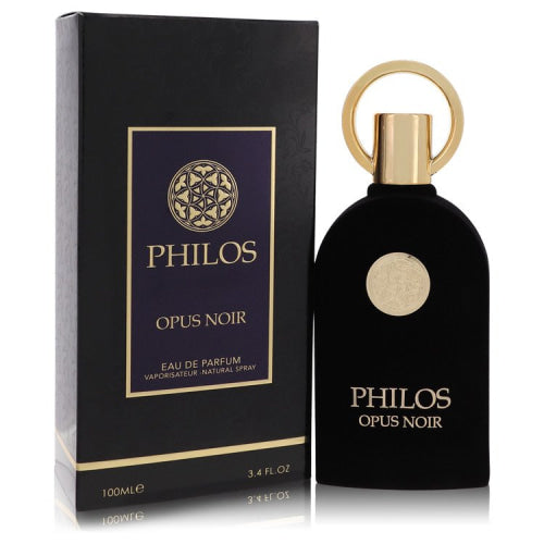 Philos Opus Noir by Maison AlhambraEau De Parfum Spray (Unisex) 3.4 oz 3.4 oz / 100 ml / Alcohol, Amber, Woody, Aldehyde, Oils Unisex