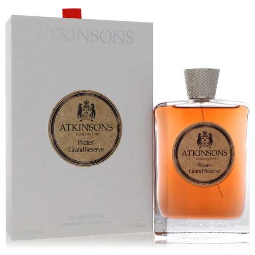 Pirates’ Grand Reserve by AtkinsonsEau De Parfum Spray (Unisex) 3.3 oz 3.3 oz / 100 ml / Alcohol, Amber, Woody, Aldehyde, Oils Unisex