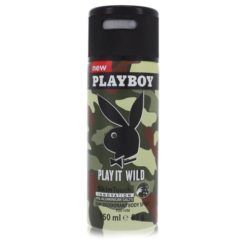 Playboy Play It Wild by PlayboyDeodorant Spray 5 oz 5 oz / 150 ml / Alcohol, Amber, Woody, Aldehyde, Oils Men
