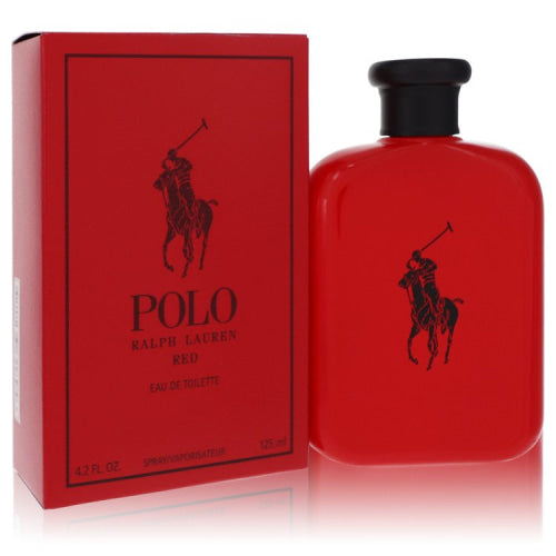 Polo Red by Ralph LaurenEau De Toilette Spray 4.2 oz 4.2 oz / 125 ml / Alcohol, Amber, Woody, Aldehyde, Oils Men