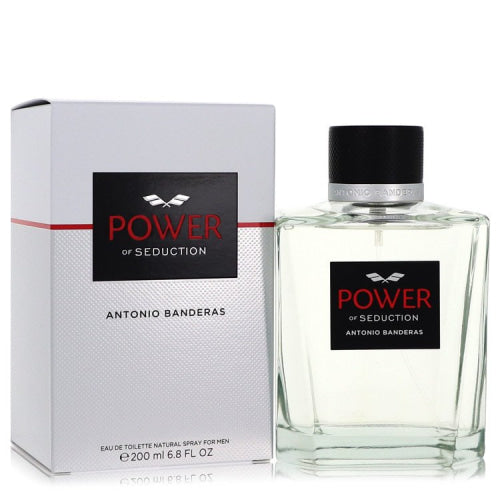 Power of Seduction by Antonio BanderasEau De Toilette Spray 6.7 oz 6.7 oz / 200 ml / Alcohol, Amber, Woody, Aldehyde, Oils Men