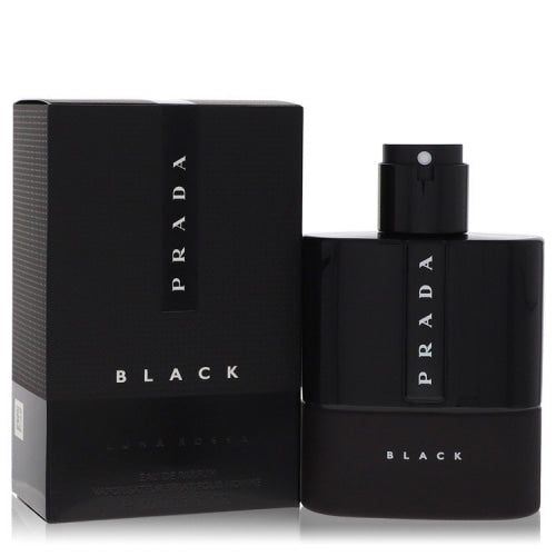 Prada Luna Rossa Black by PradaEau De Parfum Spray 3.4 oz 3.4 oz / 100 ml / Alcohol, Amber, Woody, Aldehyde, Oils Men