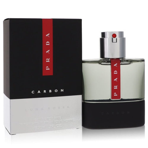 Prada Luna Rossa Carbon by PradaEau De Toilette Spray 1.7 oz 1.7 oz / 50 ml / Alcohol, Amber, Woody, Aldehyde, Oils Men