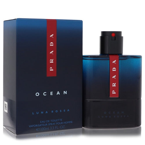 Prada Luna Rossa Ocean by PradaEau De Toilette Spray 3.4 oz 3.4 oz / 100 ml / Alcohol, Amber, Woody, Aldehyde, Oils Men