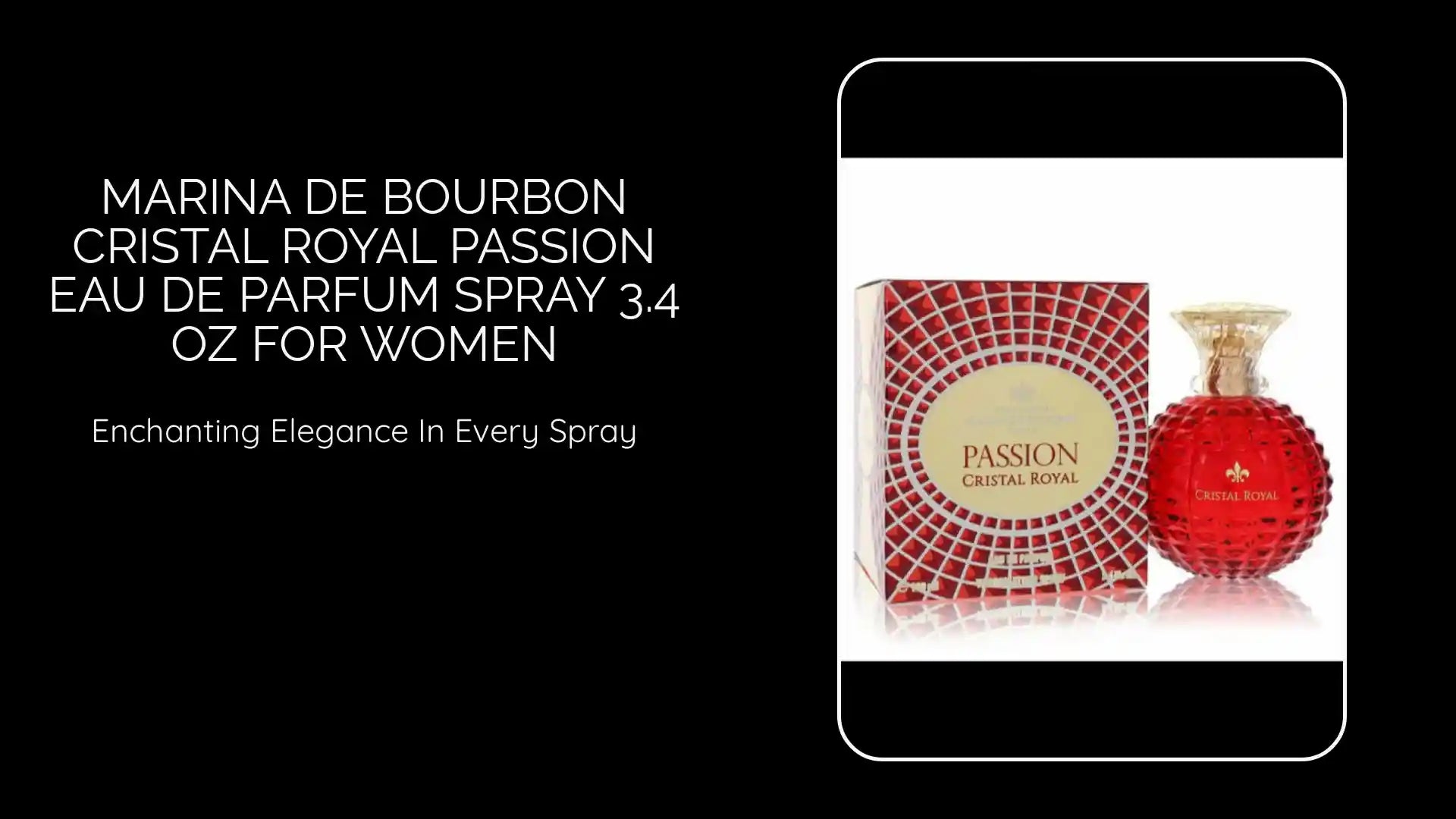 Marina De Bourbon Cristal Royal Passion Eau De Parfum Spray 3.4 oz for Women by@Outfy