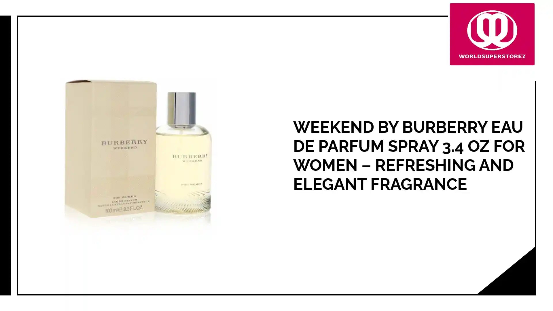 Weekend by Burberry Eau De Parfum Spray 3.4 oz for Women – Refreshing and Elegant Fragrance by@Outfy