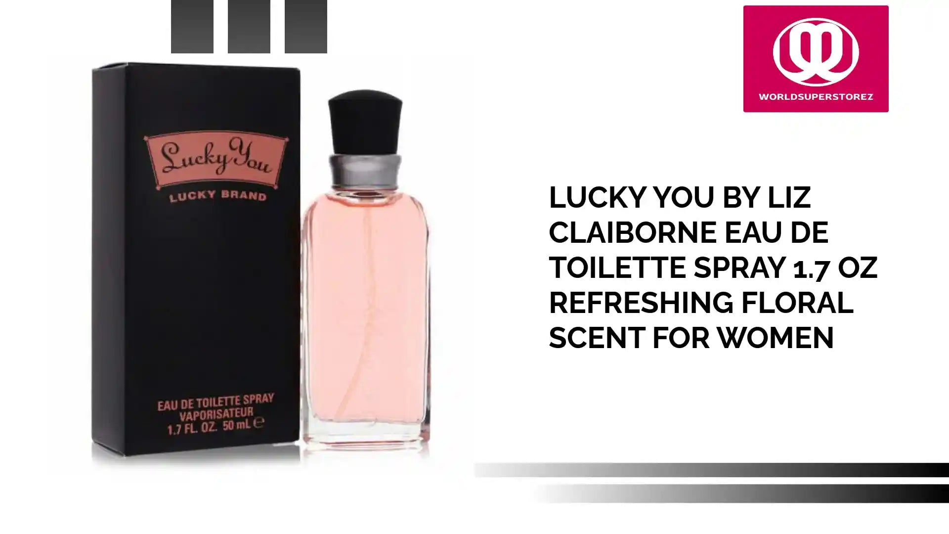 Lucky You by Liz Claiborne Eau De Toilette Spray 1.7 oz Refreshing Floral Scent for Women by@Outfy