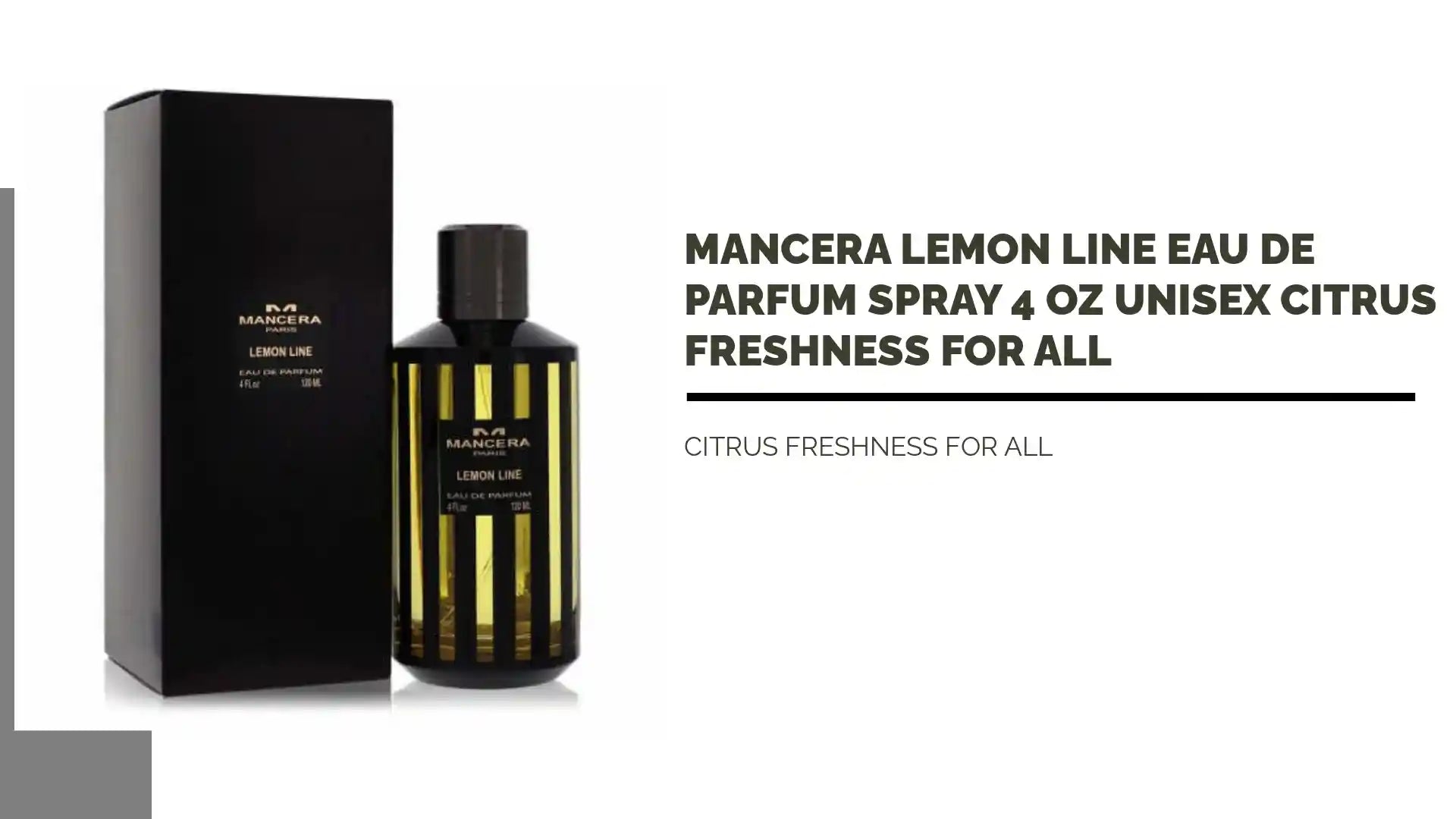 Mancera Lemon Line Eau De Parfum Spray 4 oz Unisex Citrus Freshness for All by@Outfy