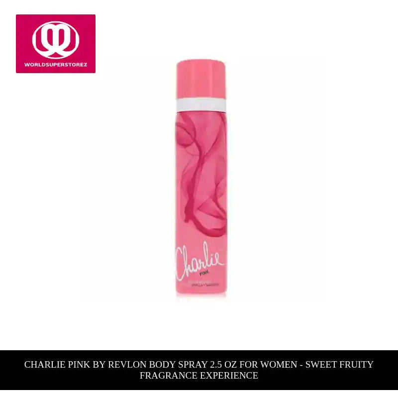 Charlie Pink by Revlon Body Spray 2.5 oz for Women - Sweet Fruity Fragrance Experience by@Outfy
