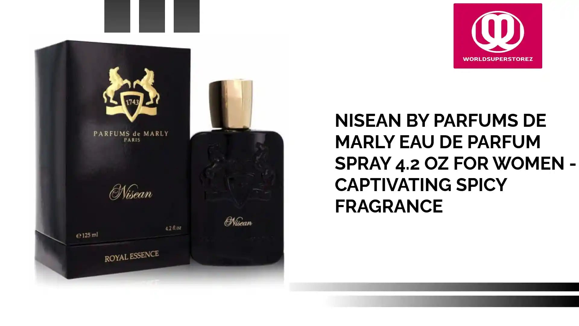 Nisean by Parfums De Marly Eau De Parfum Spray 4.2 oz for Women - Captivating Spicy Fragrance by@Outfy