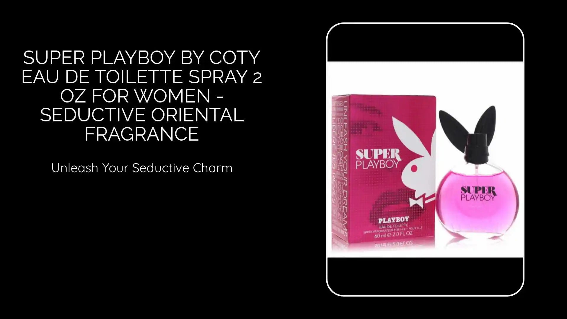 Super Playboy by Coty Eau De Toilette Spray 2 oz for Women - Seductive Oriental Fragrance by@Outfy