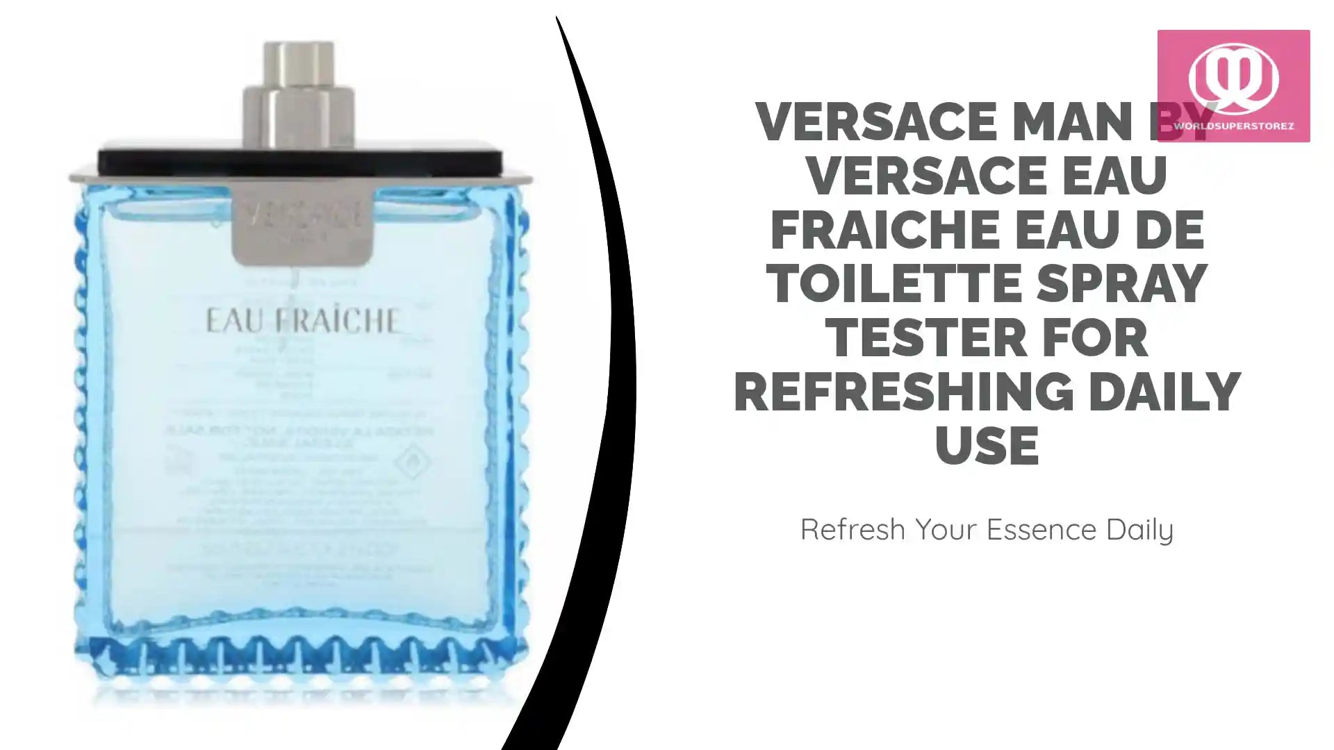 Versace Man by Versace Eau Fraiche Eau De Toilette Spray Tester for Refreshing Daily Use by@Outfy
