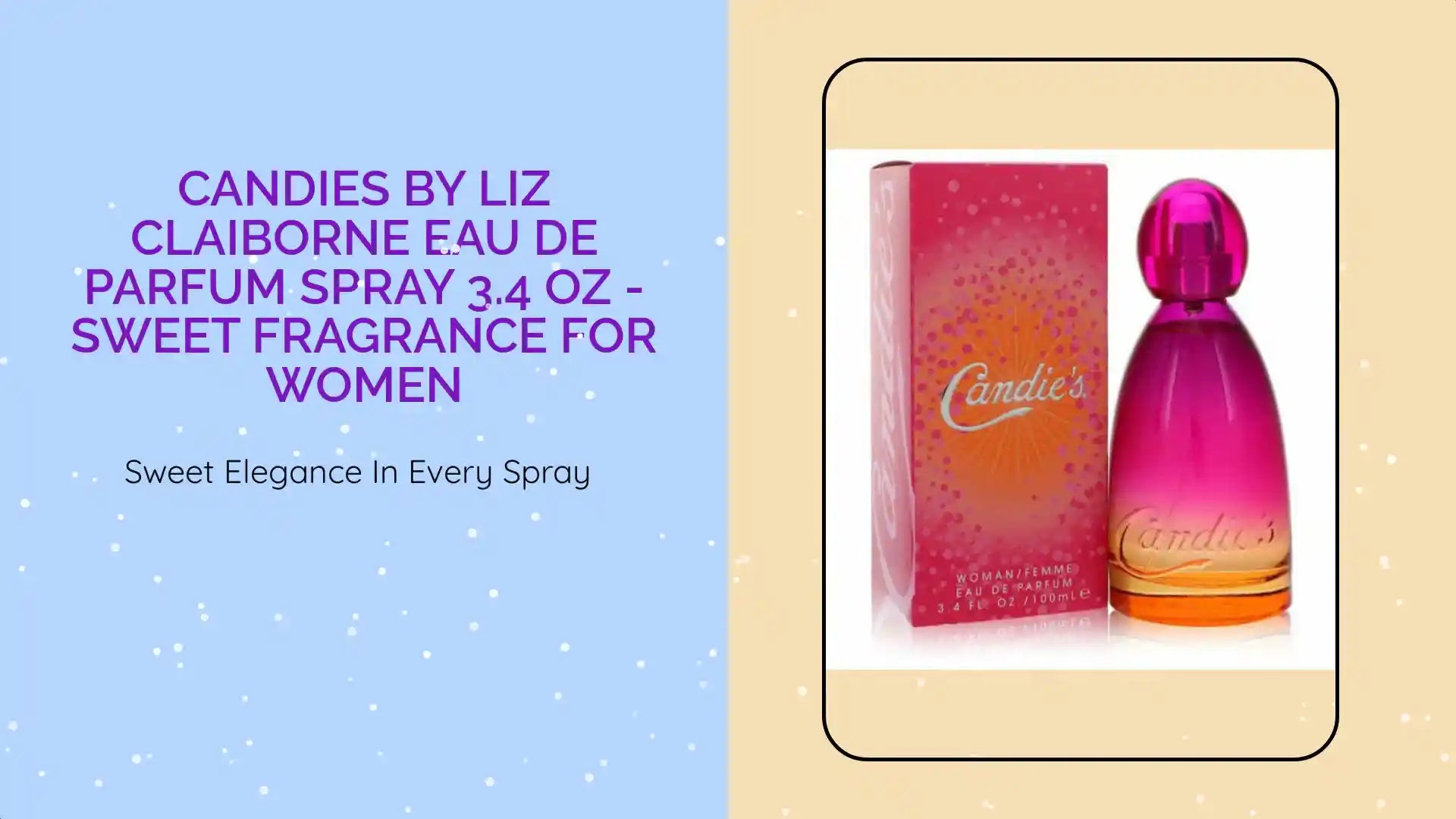 Candies by Liz Claiborne Eau De Parfum Spray 3.4 oz - Sweet Fragrance for Women by@Outfy