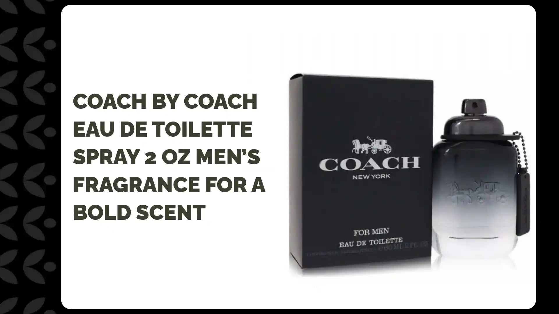 Coach by Coach Eau De Toilette Spray 2 oz Men’s Fragrance for a Bold Scent by@Outfy