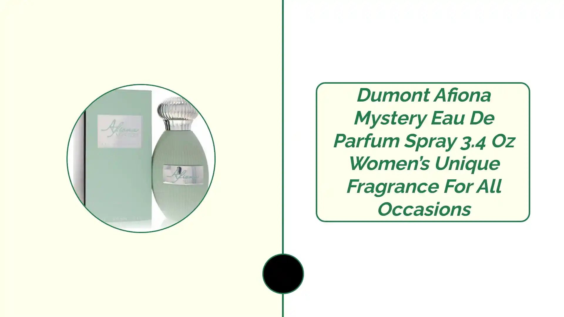Dumont Afiona Mystery Eau De Parfum Spray 3.4 oz Women’s Unique Fragrance for All Occasions by@Outfy