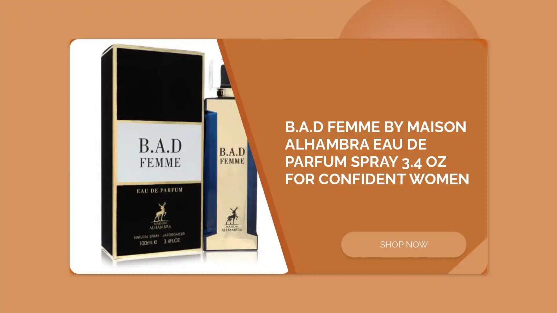 B.A.D Femme by Maison Alhambra Eau De Parfum Spray 3.4 oz for Confident Women by@Outfy