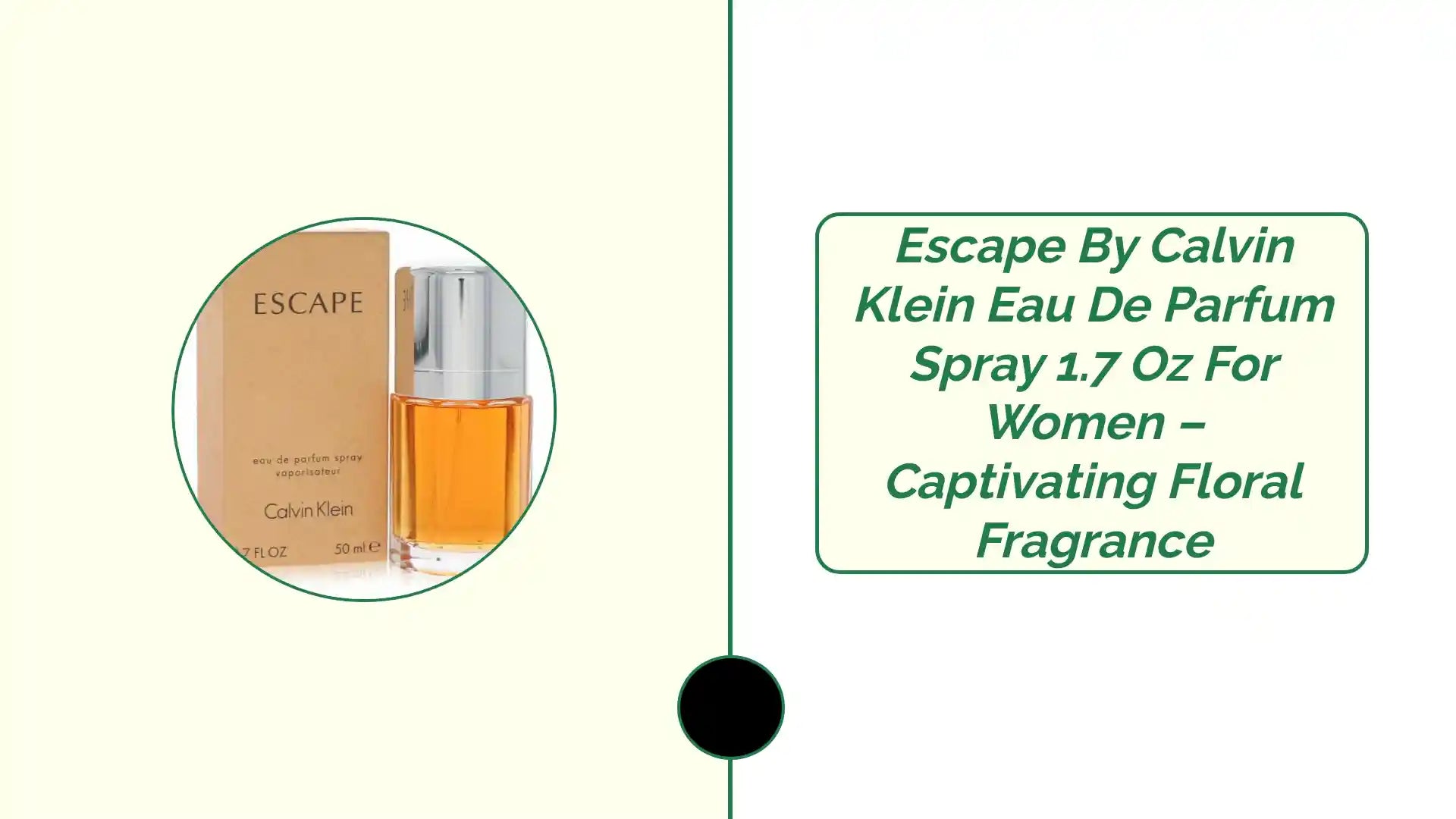 Escape by Calvin Klein Eau De Parfum Spray 1.7 oz for Women – Captivating Floral Fragrance by@Outfy
