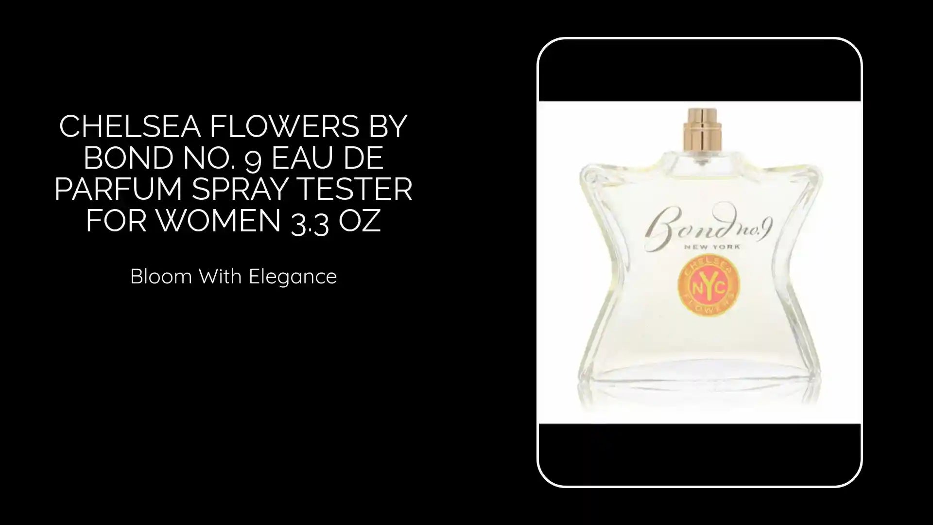 Chelsea Flowers by Bond No. 9 Eau De Parfum Spray Tester for Women 3.3 oz by@Outfy