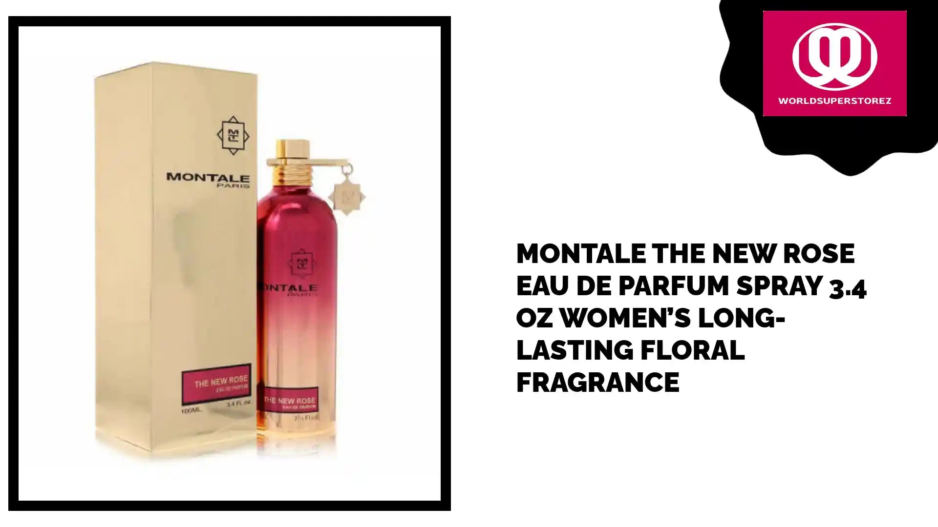Montale The New Rose Eau De Parfum Spray 3.4 oz Women’s Long-lasting Floral Fragrance by@Outfy