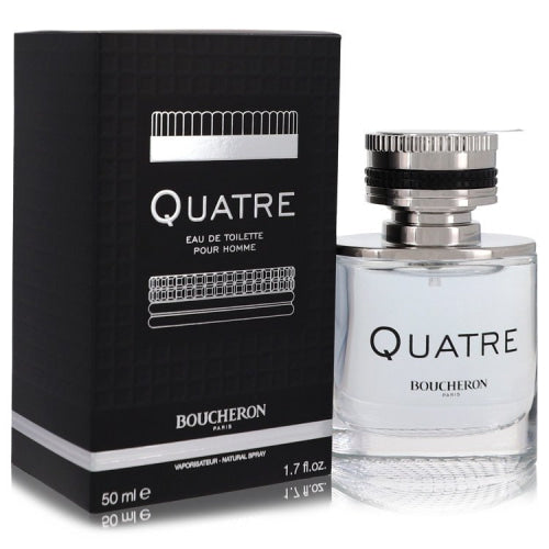 Quatre by BoucheronEau De Toilette Spray 1.7 oz 1.7 oz / 50 ml / Alcohol, Amber, Woody, Aldehyde, Oils Men