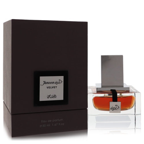 Rasasi Junoon Velvet by RasasiEau De Parfum Spray 1.67 oz 1.67 oz / 49 ml / Alcohol, Amber, Woody, Aldehyde, Oils Men