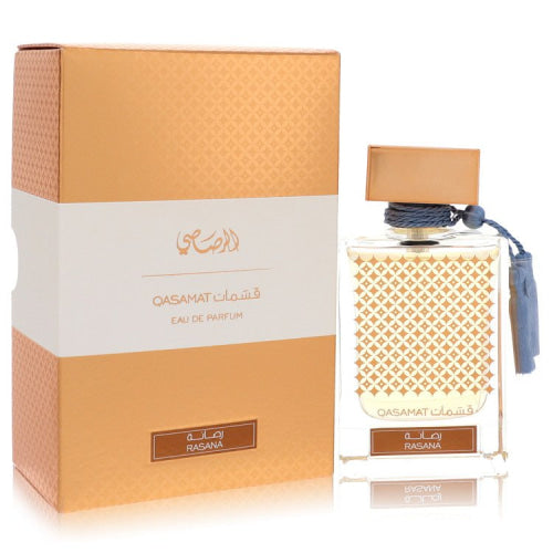Rasasi Qasamat Rasana by RasasiEau De Parfum Spray (Unisex) 2.2 oz 2.2 oz / 65 ml / Alcohol, Amber, Woody, Aldehyde, Oils Unisex