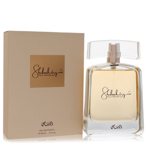 Rasasi Shuhrah by RasasiEau De Parfum Spray 3 oz 3 oz / 90 ml / Alcohol, Amber, Woody, Aldehyde, Oils Women