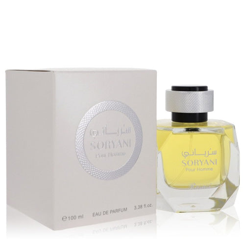 Rasasi Soryani by RasasiEau De Parfum Spray 3.38 oz 3.38 oz / 100 ml / Alcohol, Amber, Woody, Aldehyde, Oils Men