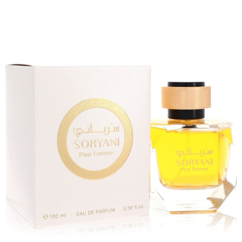 Rasasi Soryani by RasasiEau De Parfum Spray 3.38 oz 3.38 oz / 100 ml / Alcohol, Amber, Woody, Aldehyde, Oils Women