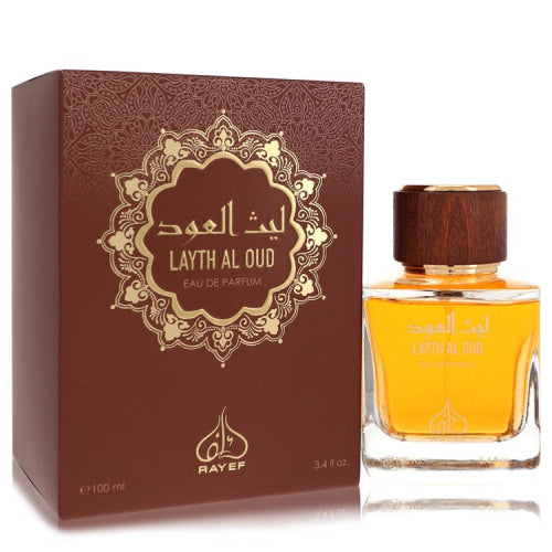Rayef Layth Al Oud by RayefEau De Parfum Spray 3.4 oz 3.4 oz / 100 ml / Alcohol, Amber, Woody, Aldehyde, Oils Men