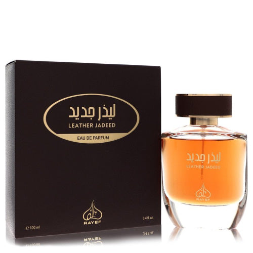 Rayef Leather Jadeed by RayefEau De Parfum Spray (Unisex) 3.4 oz 3.4 oz / 100 ml / Alcohol, Amber, Woody, Aldehyde, Oils Unisex