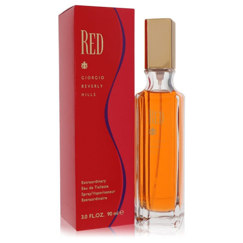 Red by Giorgio Beverly HillsEau De Toilette Spray 3 oz 3 oz / 90 ml / Alcohol, Amber, Woody, Aldehyde, Oils Women