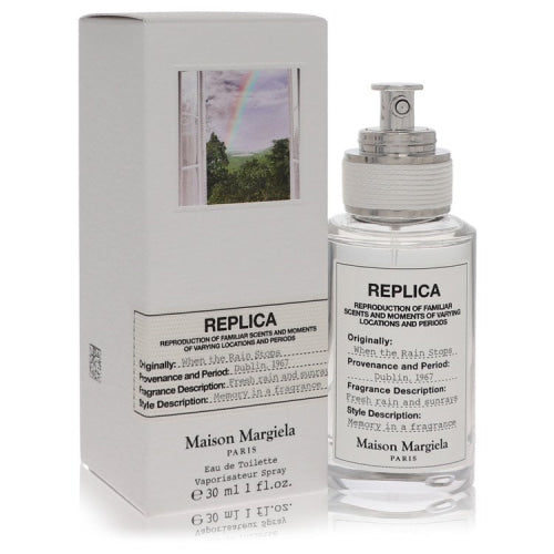 Replica When The Rain Stops by Maison MargielaEau De Toilette Spray 1 oz 1 oz / 30 ml / Alcohol, Amber, Woody, Aldehyde, Oils Women