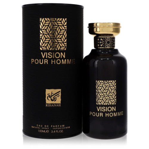 Rihanah Vision Pour Homme by RihanahEau De Parfum Spray 3.4 oz 3.4 oz / 100 ml / Alcohol, Amber, Woody, Aldehyde, Oils Men