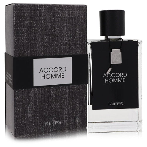 Riiffs Accord Homme by RiiffsEau De Parfum Spray 3.4 oz 3.4 oz / 100 ml / Alcohol, Amber, Woody, Aldehyde, Oils Men