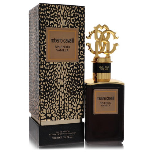 Roberto Cavalli Splendid Vanilla by Roberto CavalliEau De Parfum Spray (Unisex) 3.4 oz 3.4 oz / 100 ml / Alcohol, Amber, Woody, Aldehyde,