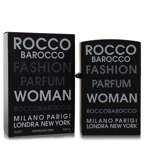 Roccobarocco Fashion by RoccobaroccoEau De Parfum Spray 2.54 oz 2.54 oz / 75 ml / Alcohol, Amber, Woody, Aldehyde, Oils Women