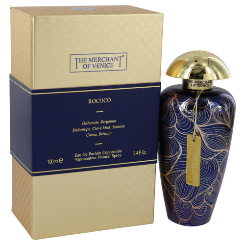 Rococo by The Merchant of VeniceEau De Parfum Concentree Spray (Unisex) 3.4 oz 3.4 oz / 100 ml / Alcohol, Amber, Woody, Aldehyde, Oils