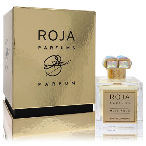 Roja Musk Aoud Crystal by Roja ParfumsExtrait De Parfum Spray (Unisex) 3.4 oz 3.4 oz / 100 ml / Alcohol, Amber, Woody, Aldehyde, Oils Unisex