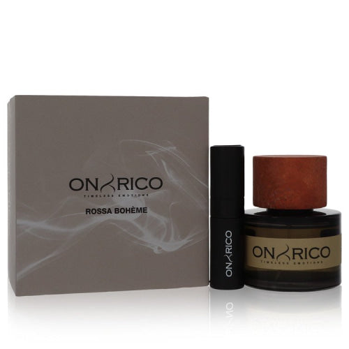 Rossa Boheme by OnyricoEau De Parfum Spray (Unisex) 3.4 oz 3.4 oz / 100 ml / Alcohol, Amber, Woody, Aldehyde, Oils Unisex