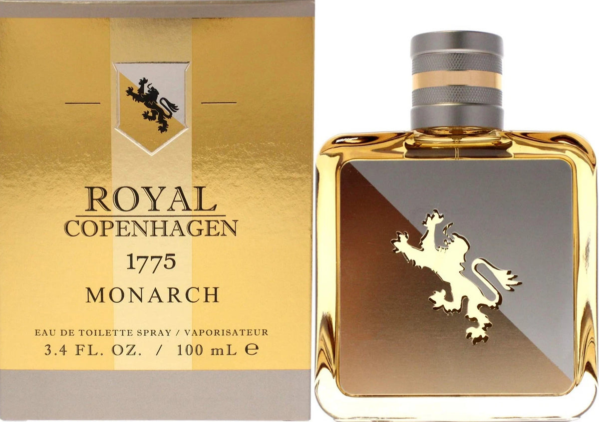 ROYAL COPENHAGEN 1775 MONARCH EAU DE TOILETTE SPRAY FOR MEN 3.4 Oz / 100 ml NEW!