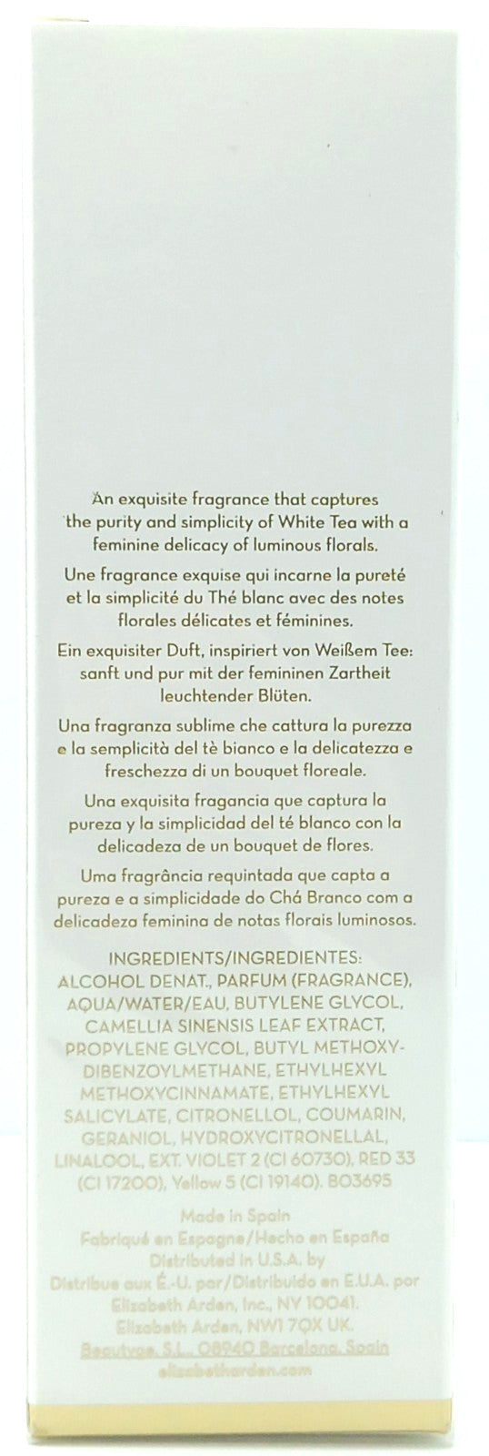 ELIZABETH ARDEN WHITE TEA EAU FLORALE EDT SPRAY FOR WOMEN 3.3 Oz / 100 ml NEW!!!