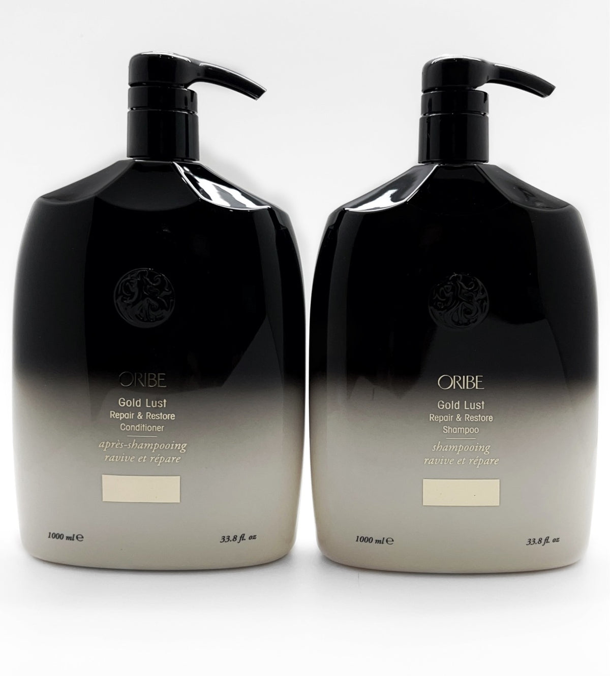 Oribe Gold Lust Repair & Restore Shampoo & Conditioner Liter Duo, Pumps