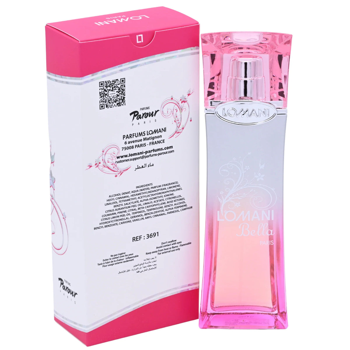 Lomani Bella Eau de Parfum Spray for Women 3.3 oz (100 ml) New Retail Box
