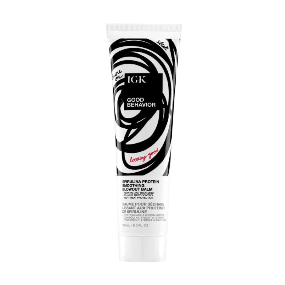 IGK Good Behavior Spirulina Protein Smoothing Blowout Balm - 5 oz