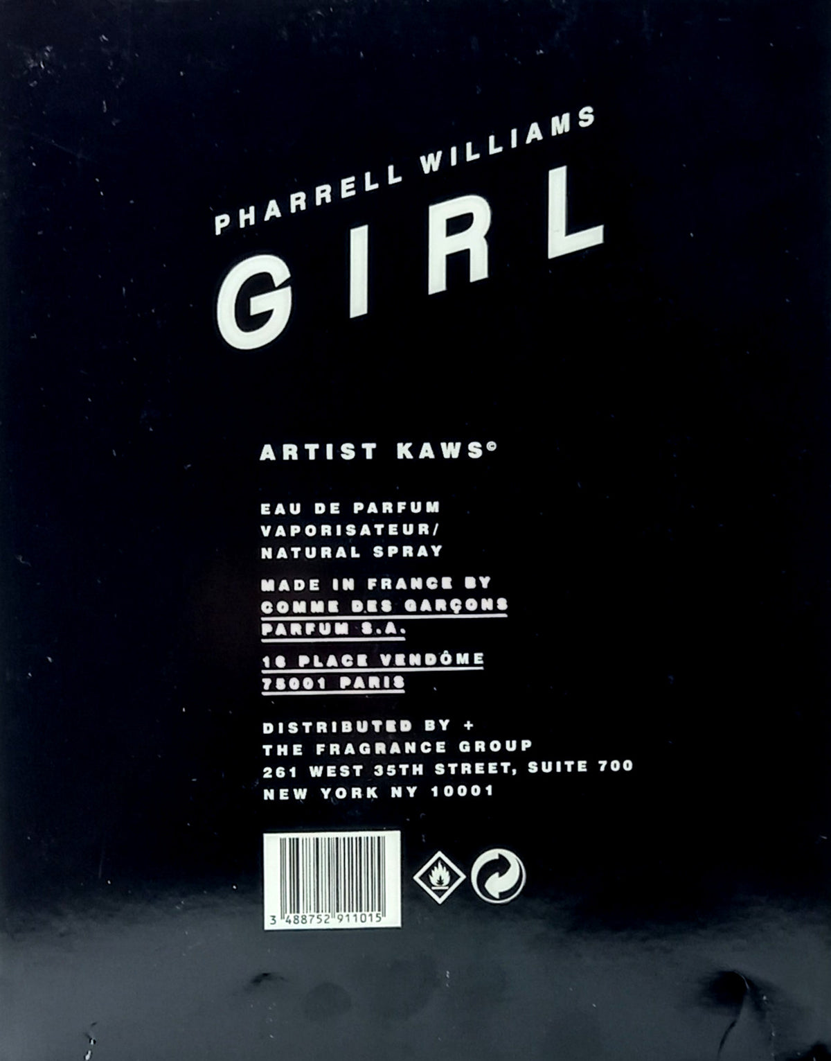 PHARRELL WILLIAMS GIRL 2 PCS SET EAU DE PARFUM SPRAY UNISEX 3.3 Oz, 0.3 Oz NEW!