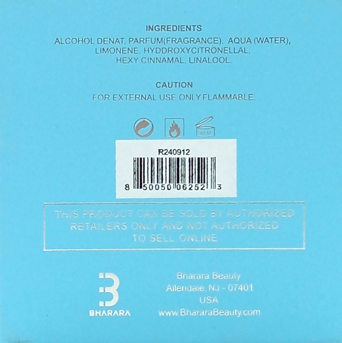 BHARARA ROHIT X PERFU-ADICTOS AZURE EAU DE PARFUM SPRAY UNISEX 3.4 Oz / 100 ml