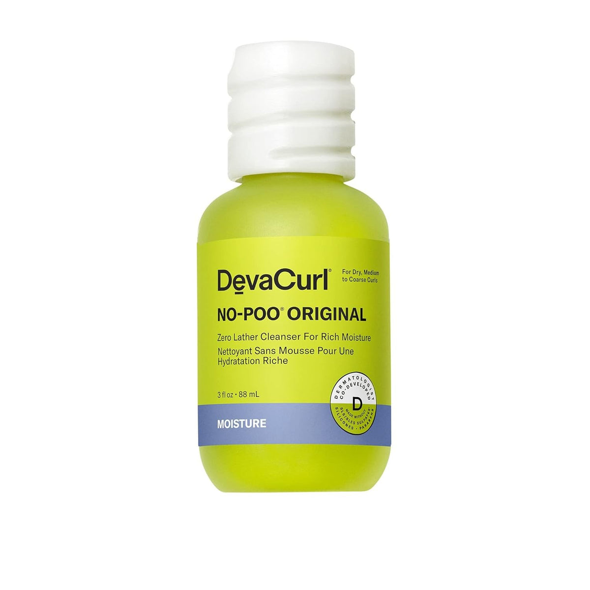 Deva Curl No-Poo Zero Lather Conditioning Cleanser Travel Size 3.00 oz