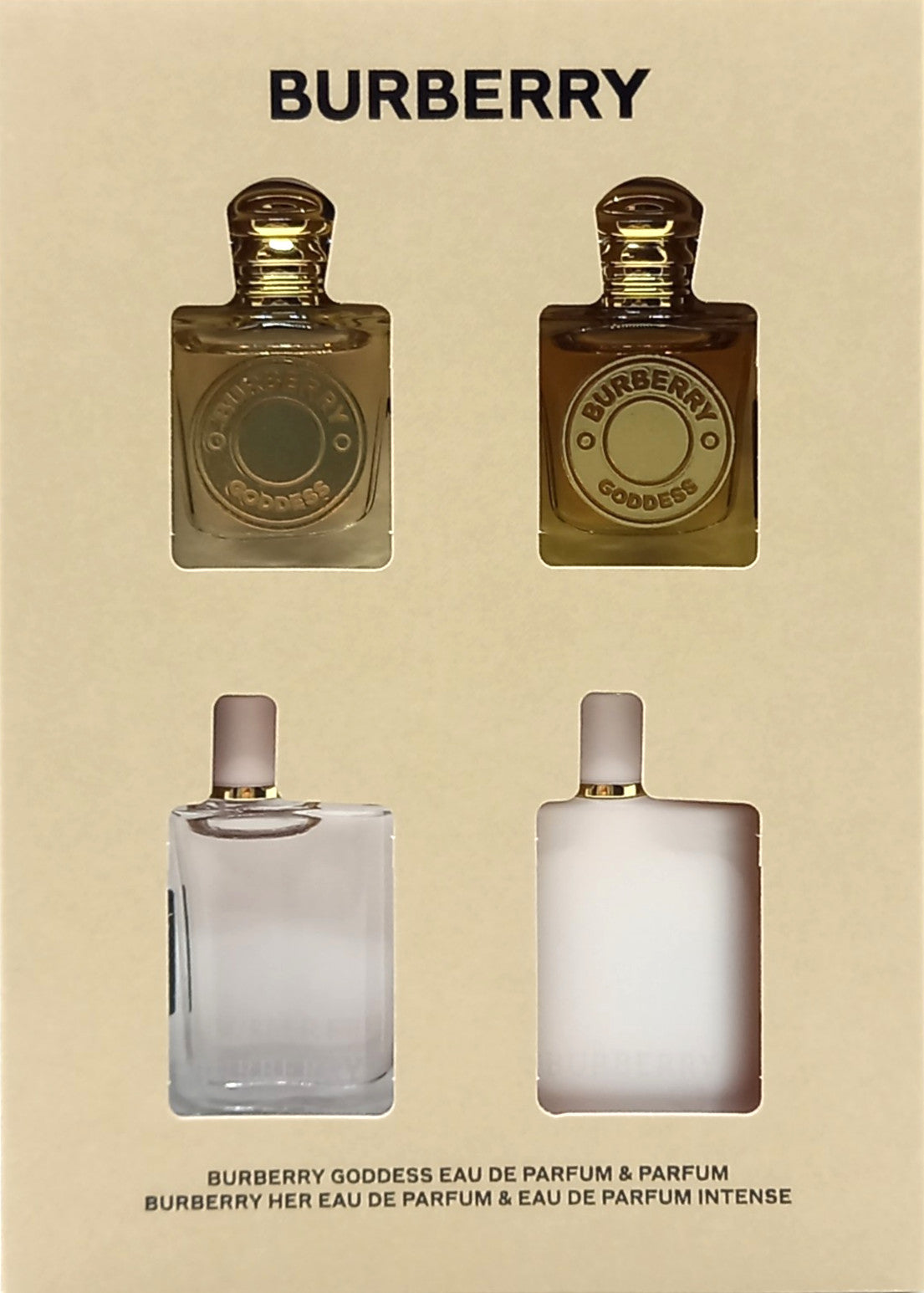 BURBERRY 4 PCS MINI COLLECTION GIFT SET FOR WOMEN 0.16 Oz / 5 ml EACH BRAND NEW!