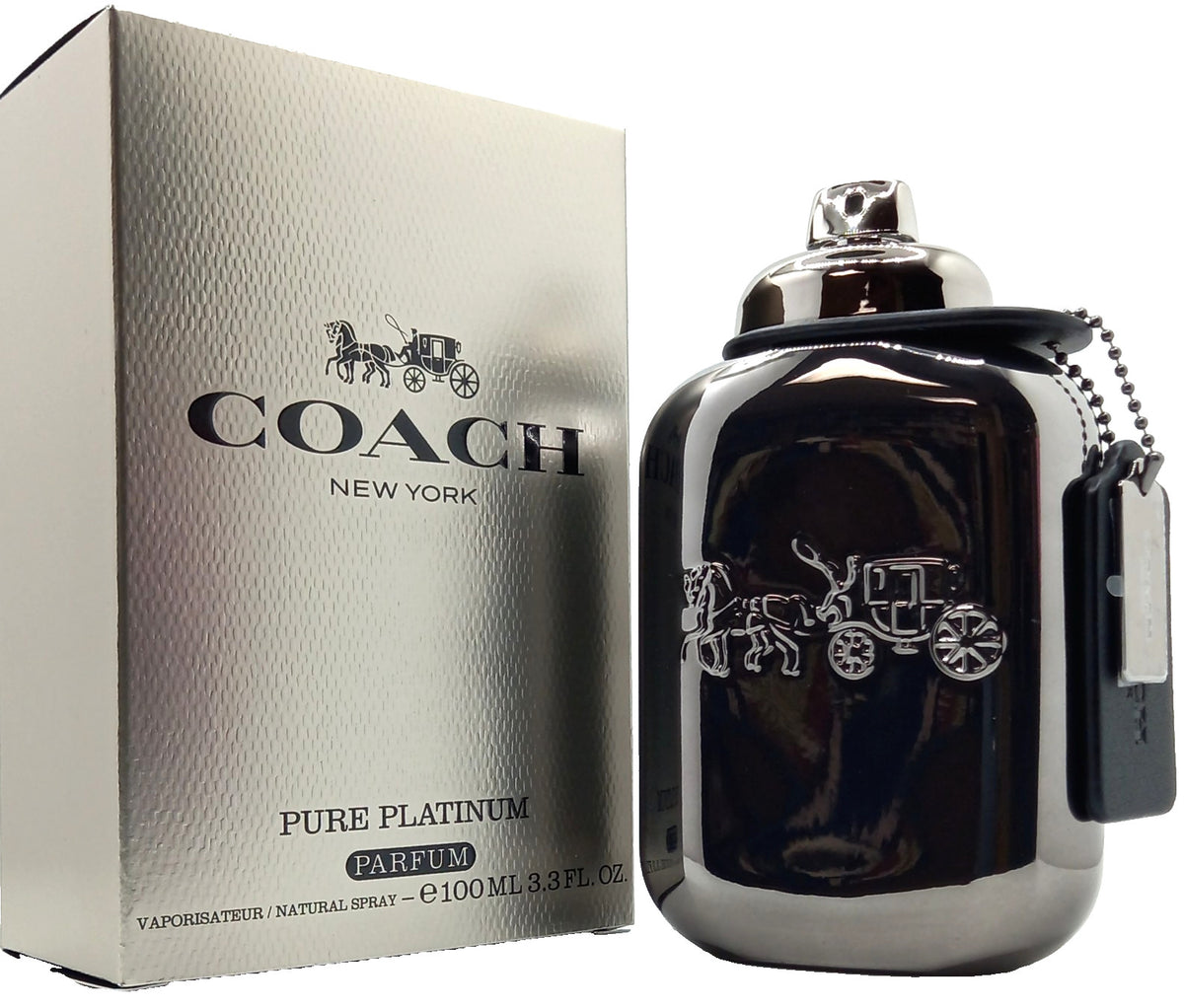 COACH PURE PLATINUM PARFUM SPRAY FOR MEN 3.3 Oz / 100 ml BRAND NEW ITEM!!!